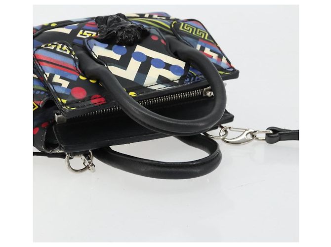 Gianni Versace Hand Bag Leather 2way Multicolor Silver - vista 7