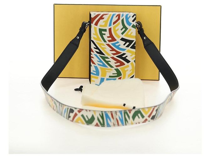 FENDI Zucca Canvas Vertigo Shoulder Bag PVC Multicolor Silver - vista 12