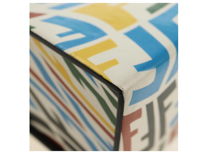 FENDI Zucca Canvas Vertigo Shoulder Bag PVC Multicolor Silver - vista 14