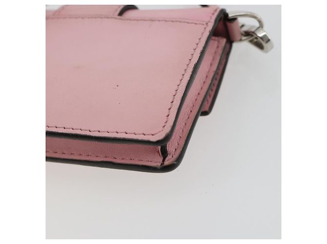 FENDI Shoulder Pouch Leather Pink Silver - vista 15