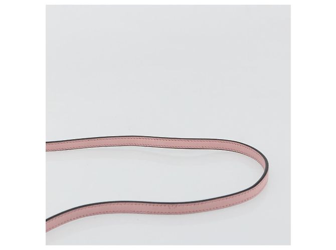 FENDI Shoulder Pouch Leather Pink Silver - vista 8