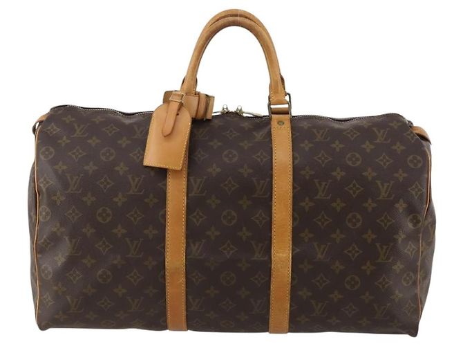 LOUIS VUITTON Monogram Keepall 50 Boston Bag M41426 LV - vista 13