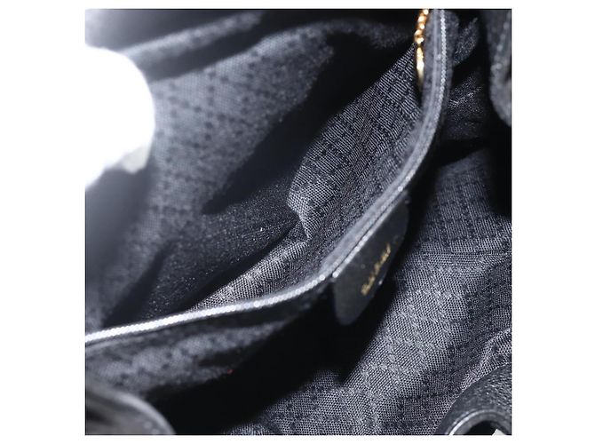 GUCCI Bamboo Backpack Suede Leather Black Gold - vista 23