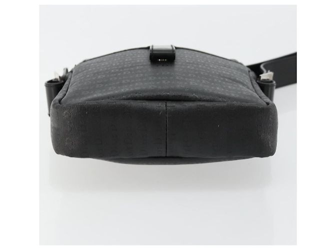 Christian Dior Shoulder Bag Coated Canvas Black Silver - vista 9