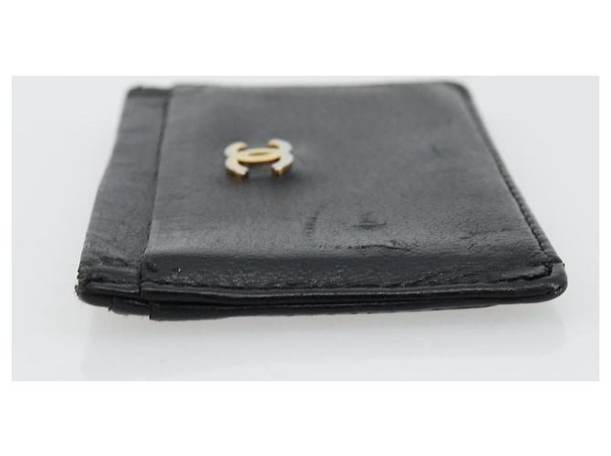 CHANEL Card Case Leather Black CC - vista 4