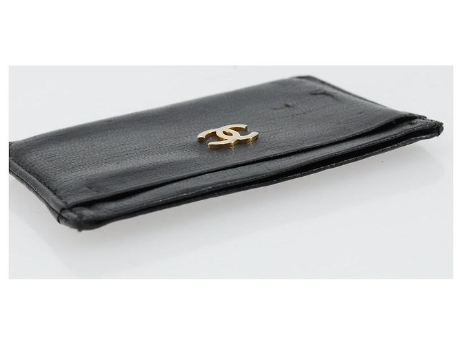CHANEL Card Case Leather Black CC - vista 5
