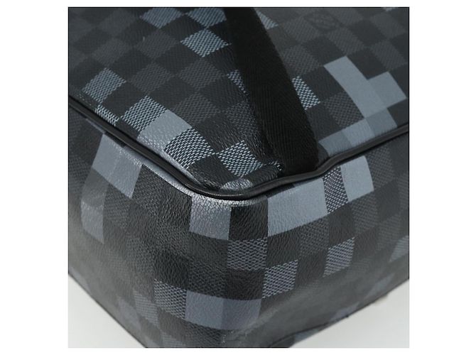 LOUIS VUITTON Damier Graphite Pixel George Backpack N40084 LV - vista 17