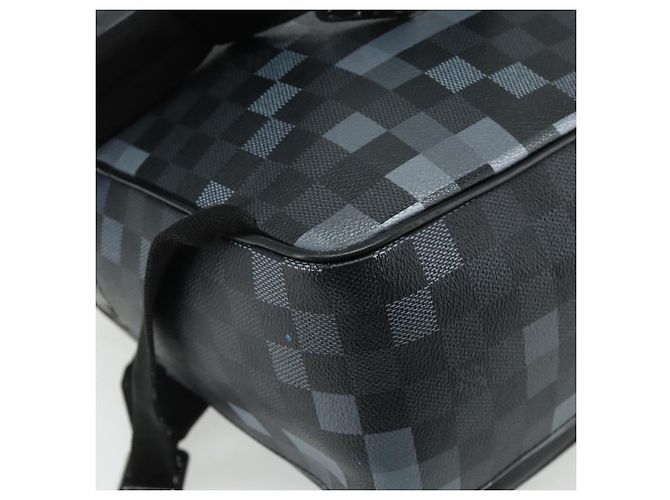 LOUIS VUITTON Damier Graphite Pixel George Backpack N40084 LV - vista 18