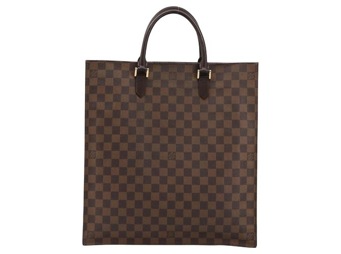 LOUIS VUITTON Damier Ebene Sac Plat Hand Bag N51140 LV - vista 13