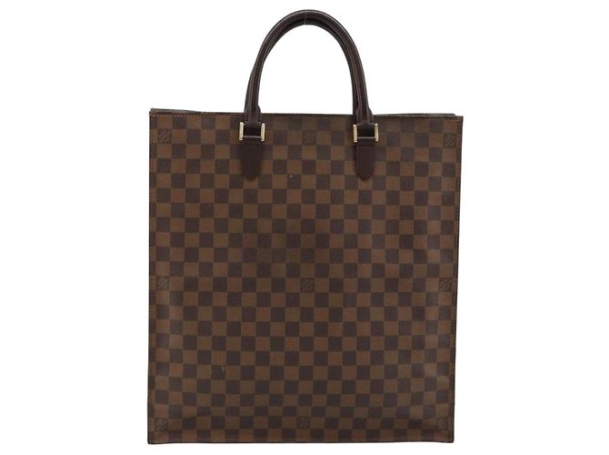 LOUIS VUITTON Damier Ebene Sac Plat Hand Bag N51140 LV - vista 2