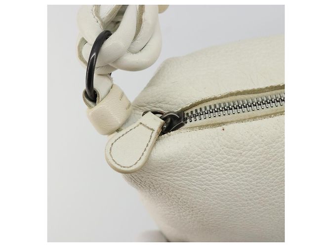 BOTTEGA VENETA Hand Bag Leather White Silver - vista 10
