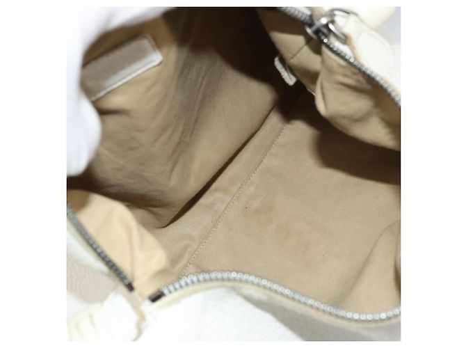 BOTTEGA VENETA Hand Bag Leather White Silver - vista 11