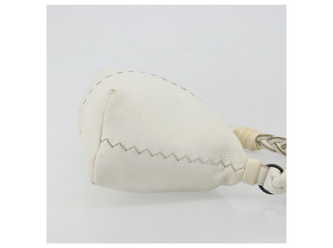 BOTTEGA VENETA Hand Bag Leather White Silver - vista 3
