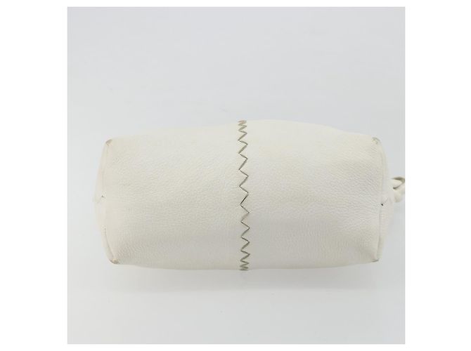BOTTEGA VENETA Hand Bag Leather White Silver - vista 5