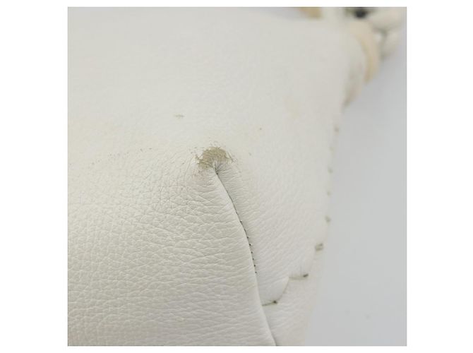 BOTTEGA VENETA Hand Bag Leather White Silver - vista 9