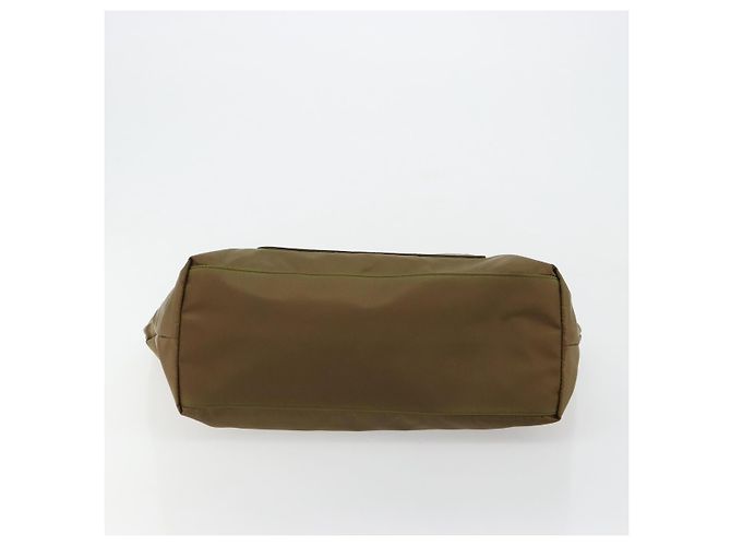 PRADA Tote Bag Nylon Green Silver - vista 5
