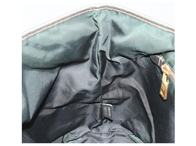 PRADA Tote Bag Nylon Grün Gold - Ansicht 20