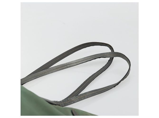 PRADA Tote Bag Nylon Grün Gold - Ansicht 8