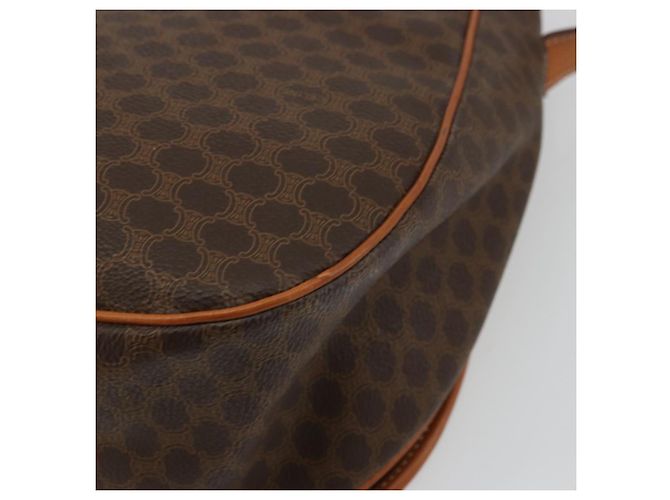 Céline CELINE Macadam Canvas Shoulder Bag PVC Leather Brown Gold - vista 12