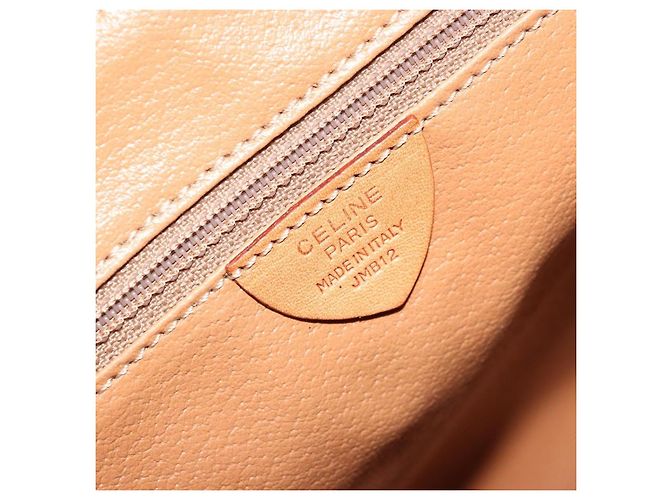 Céline CELINE Macadam Canvas Shoulder Bag PVC Leather Brown Gold - vista 16