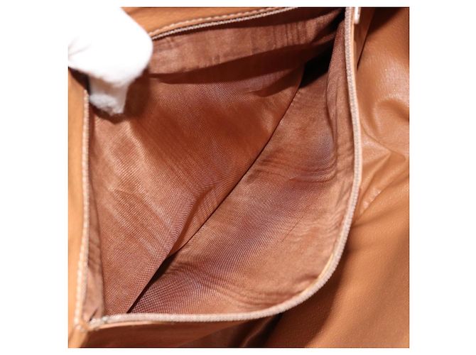 Céline CELINE Macadam Canvas Shoulder Bag PVC Leather Brown Gold - vista 21