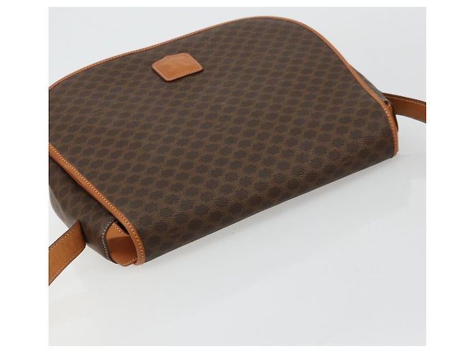 Céline CELINE Macadam Canvas Shoulder Bag PVC Leather Brown Gold - vista 6
