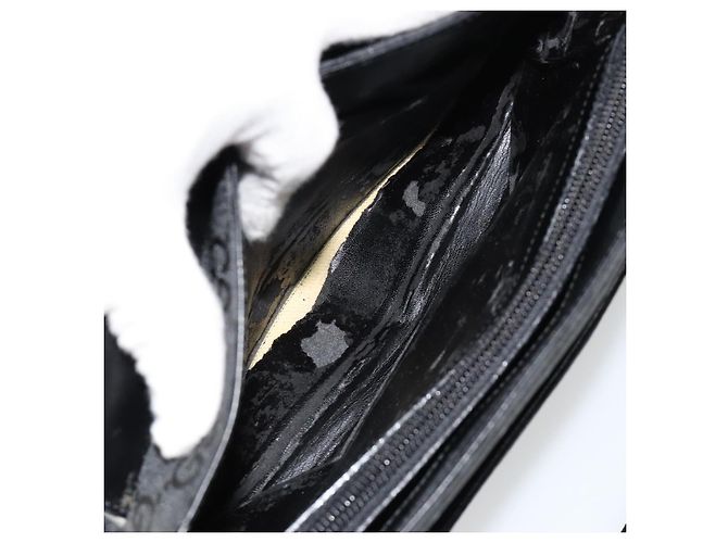 GUCCI Bolso de hombro de piel grabada Negro Plata 001 3158 - vista 10