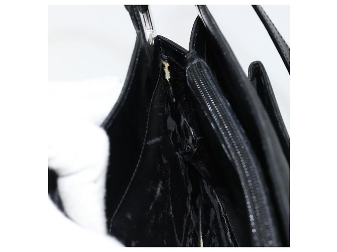 GUCCI Bolso de hombro de piel grabada Negro Plata 001 3158 - vista 21