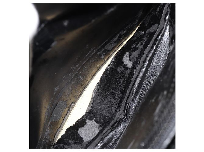 GUCCI Bolso de hombro de piel grabada Negro Plata 001 3158 - vista 9