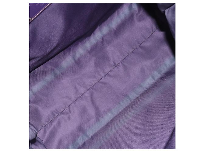 PRADA Tote Bag Nylon Purple Silver - vista 11