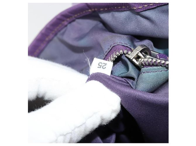 PRADA Tote Bag Nylon Purple Silver - vista 12