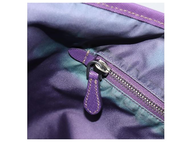 PRADA Tote Bag Nylon Purple Silver - vista 23