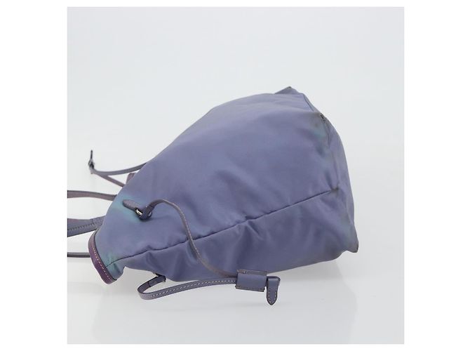 PRADA Tote Bag Nylon Purple Silver - vista 4