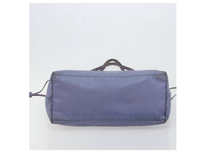 PRADA Tote Bag Nylon Purple Silver - vista 5