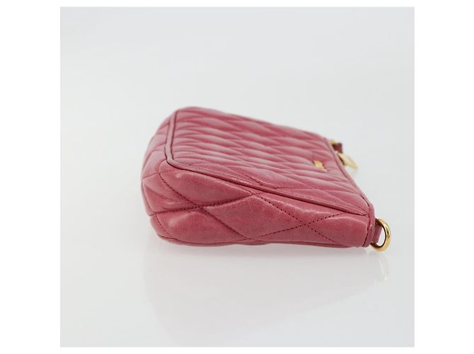 Miu Miu Pouch Leather Pink Gold - vista 3