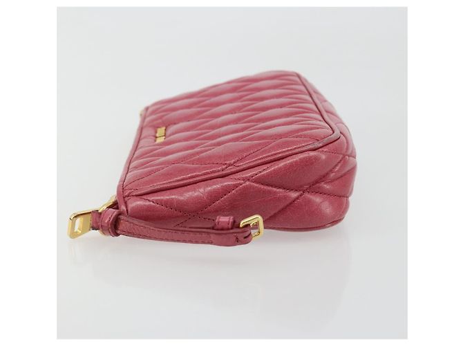 Miu Miu Pouch Leather Pink Gold - vista 4