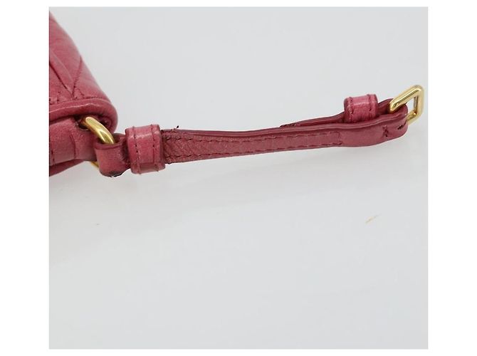 Miu Miu Pouch Leather Pink Gold - vista 8