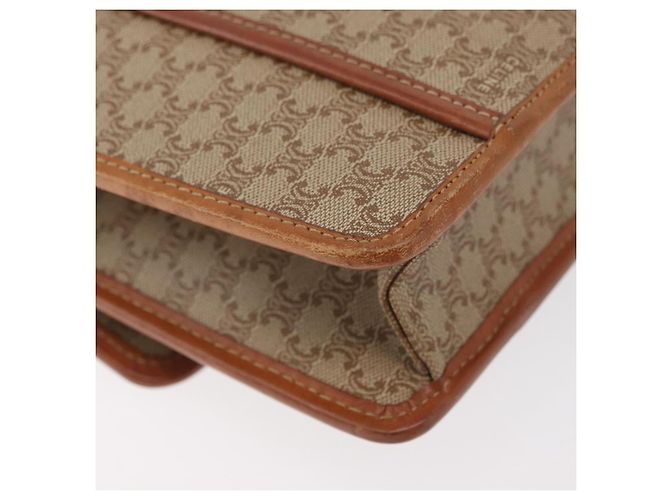 Céline CELINE Macadam Canvas Shoulder Bag PVC Beige Gold - vista 12