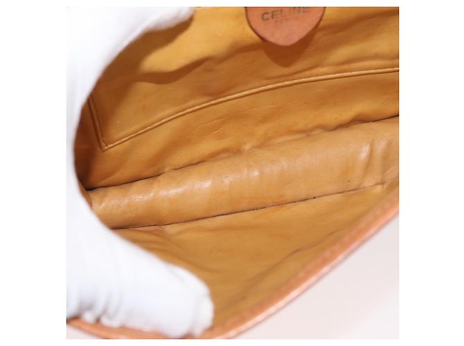 Céline CELINE Macadam Canvas Shoulder Bag PVC Beige Gold - vista 17