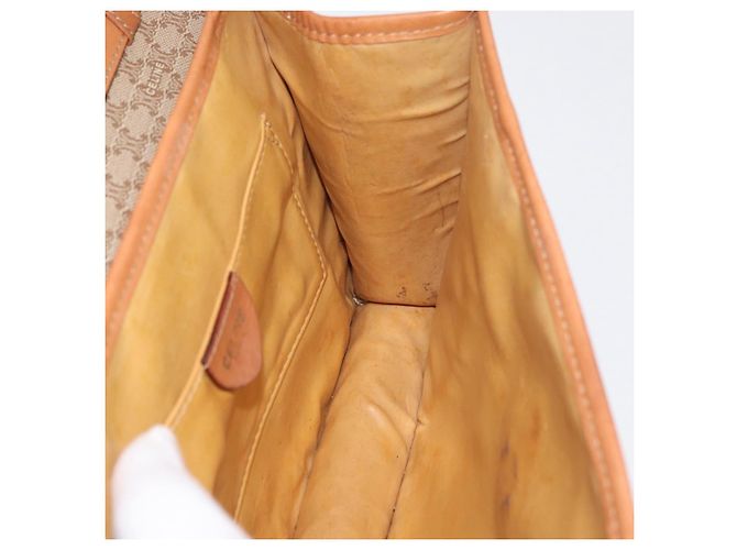 Céline CELINE Macadam Canvas Shoulder Bag PVC Beige Gold - vista 18
