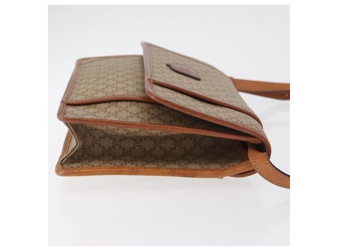 Céline CELINE Macadam Canvas Shoulder Bag PVC Beige Gold - vista 4