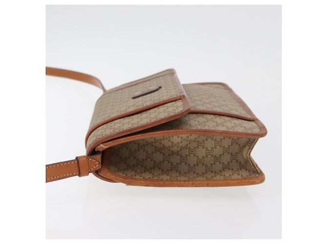 Céline CELINE Macadam Canvas Shoulder Bag PVC Beige Gold - vista 5