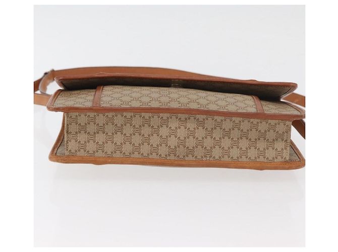 Céline CELINE Macadam Canvas Shoulder Bag PVC Beige Gold - vista 9
