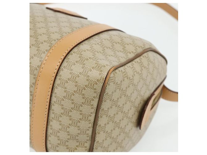 Céline CELINE Macadam Canvas Hand Bag PVC 2way Beige Gold - vista 12