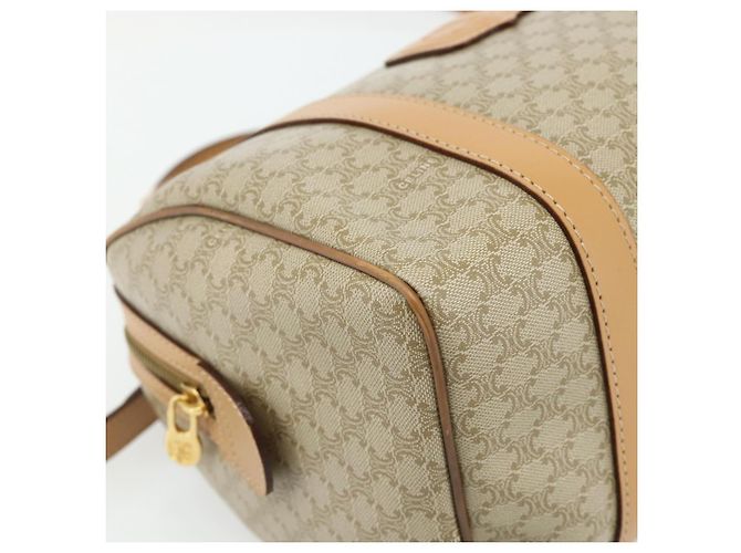 Céline CELINE Macadam Canvas Hand Bag PVC 2way Beige Gold - vista 13