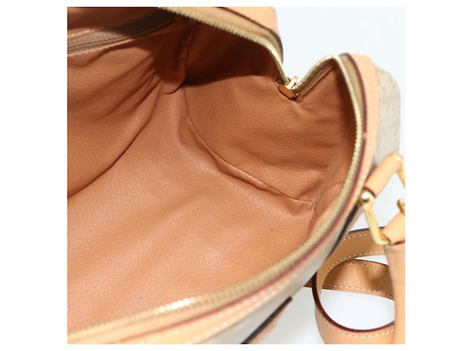 Céline CELINE Macadam Canvas Hand Bag PVC 2way Beige Gold - vista 20