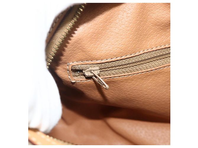 Céline CELINE Macadam Canvas Hand Bag PVC 2way Beige Gold - vista 22