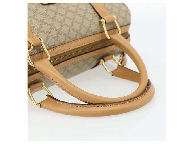 Céline CELINE Macadam Canvas Hand Bag PVC 2way Beige Gold - vista 7