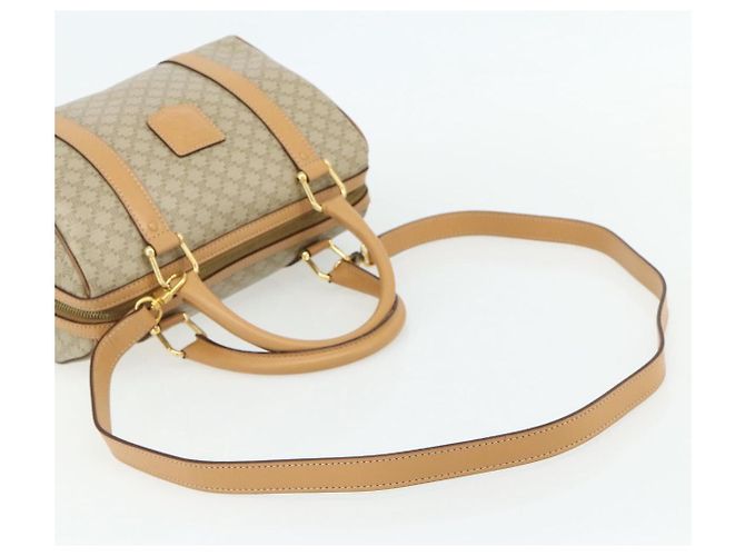 Céline CELINE Macadam Canvas Hand Bag PVC 2way Beige Gold - vista 9