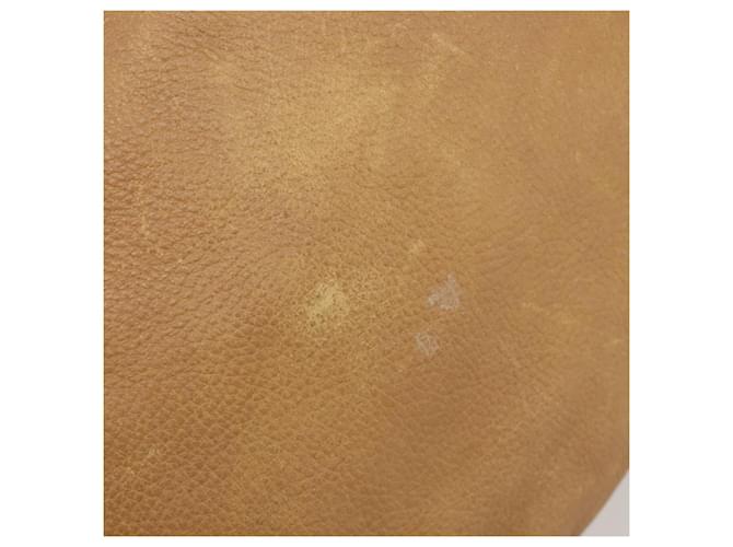PRADA Shoulder Bag Leather Beige Gold - vista 8
